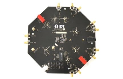Programmable Clock Buffer Evaluation Board front view